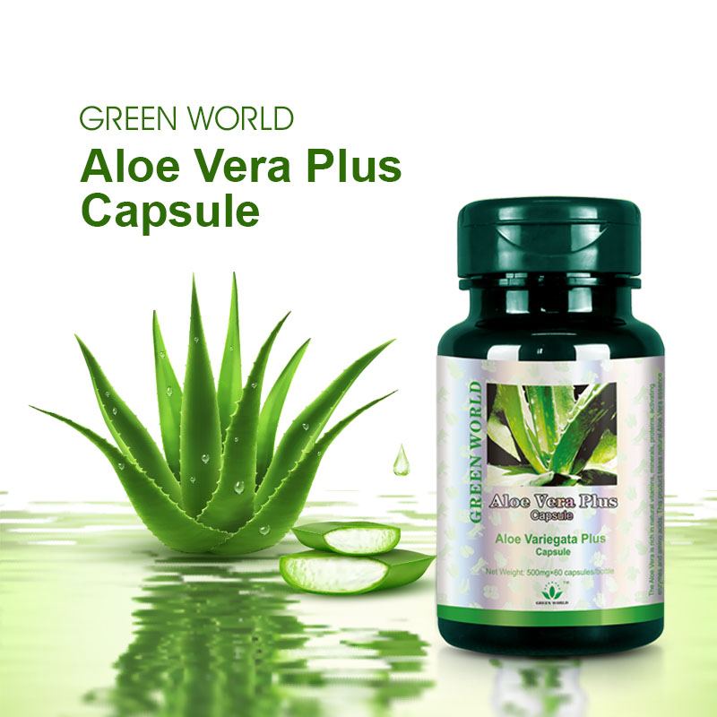 Green World Aloe Vera Plus Capsule by Green World Health