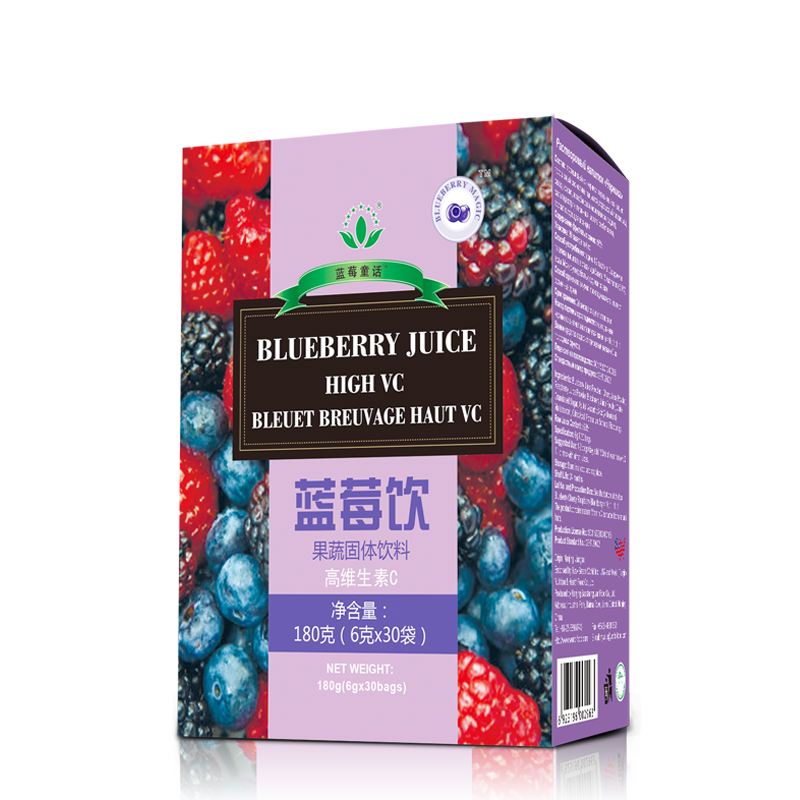 green world blueberry juice high vc